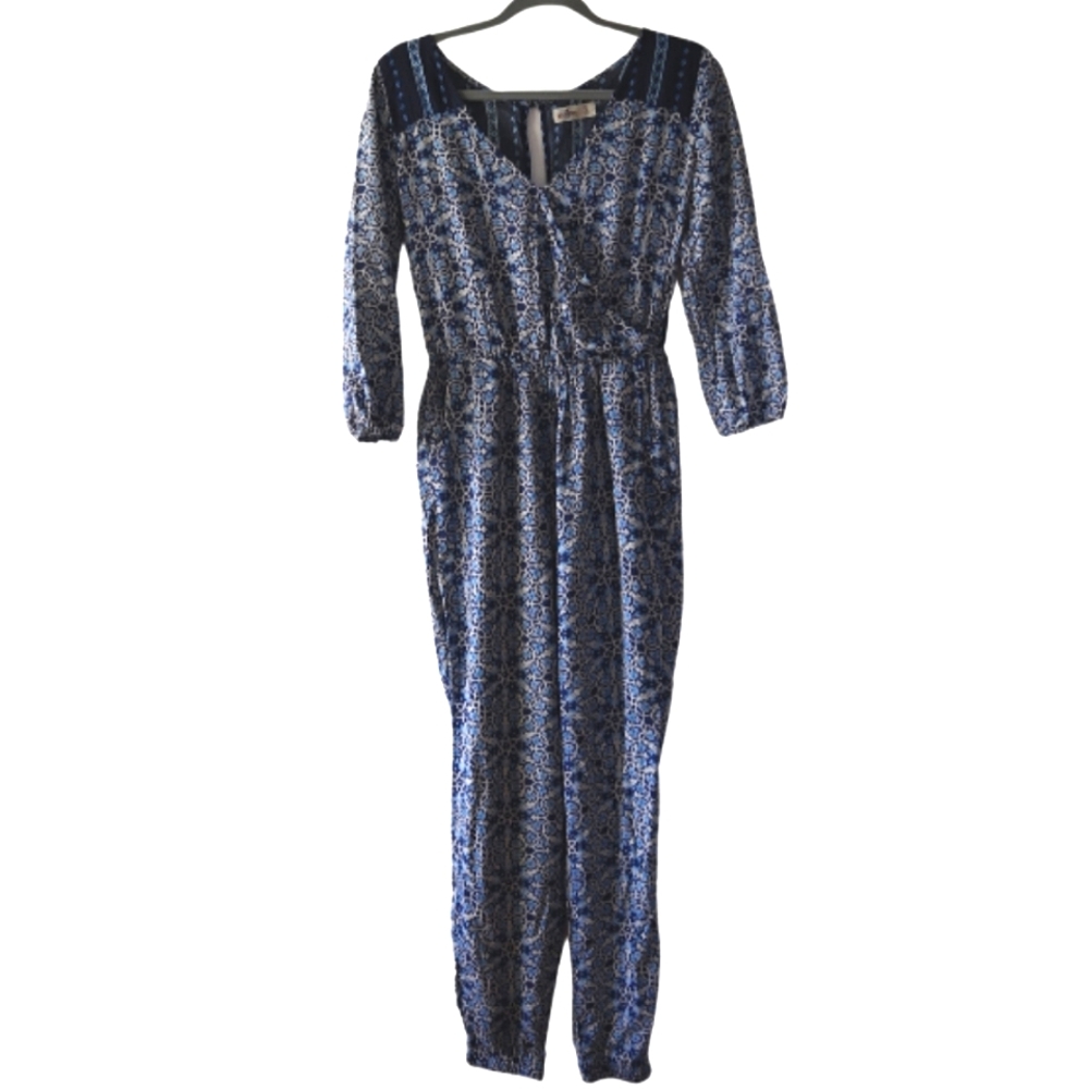 Hollister Longsleeve Paisley Jumpsuit